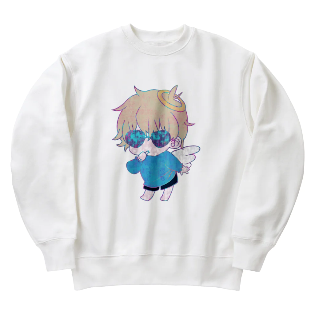 日向ふとし(カメラ)のだ天使ルーチェ Heavyweight Crew Neck Sweatshirt