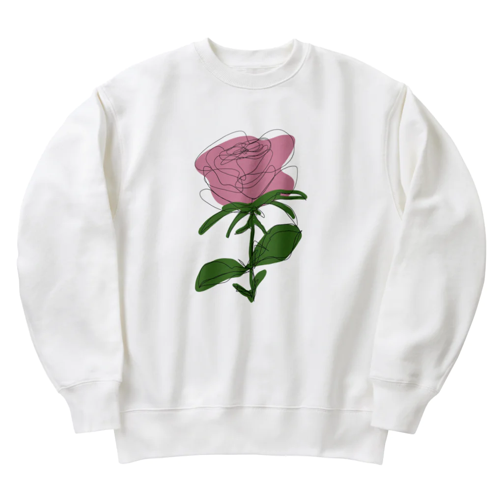 サラスシのmy ROSE ピンク Heavyweight Crew Neck Sweatshirt