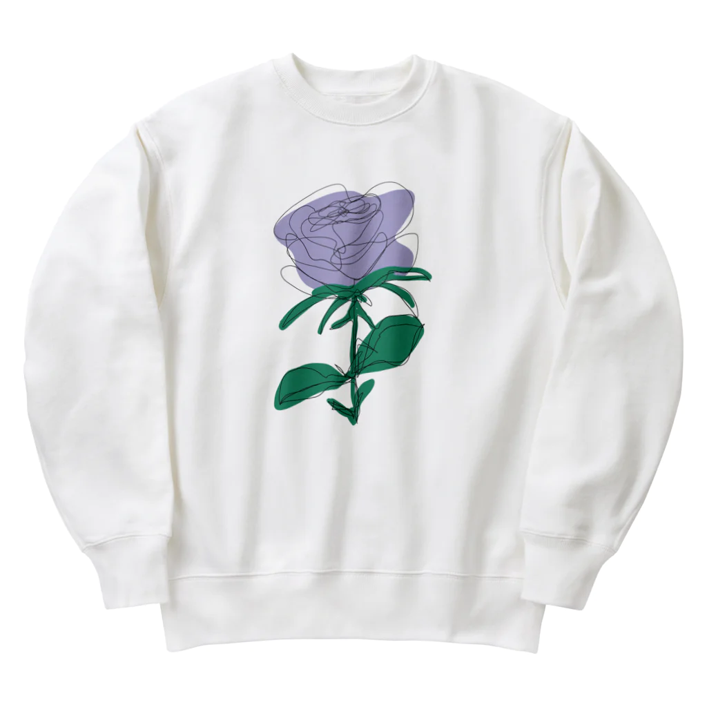 サラスシのmy ROSE パープル Heavyweight Crew Neck Sweatshirt