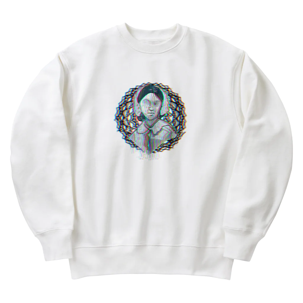 世界のあにまるずのサイバーナイチンゲール Heavyweight Crew Neck Sweatshirt