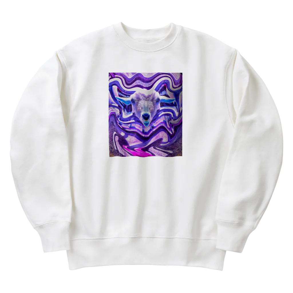 Bayside_BudsのPurple Sheep Heavyweight Crew Neck Sweatshirt