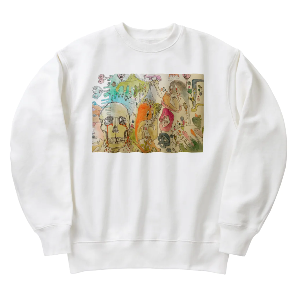 macrameseikoのガイコツ Heavyweight Crew Neck Sweatshirt