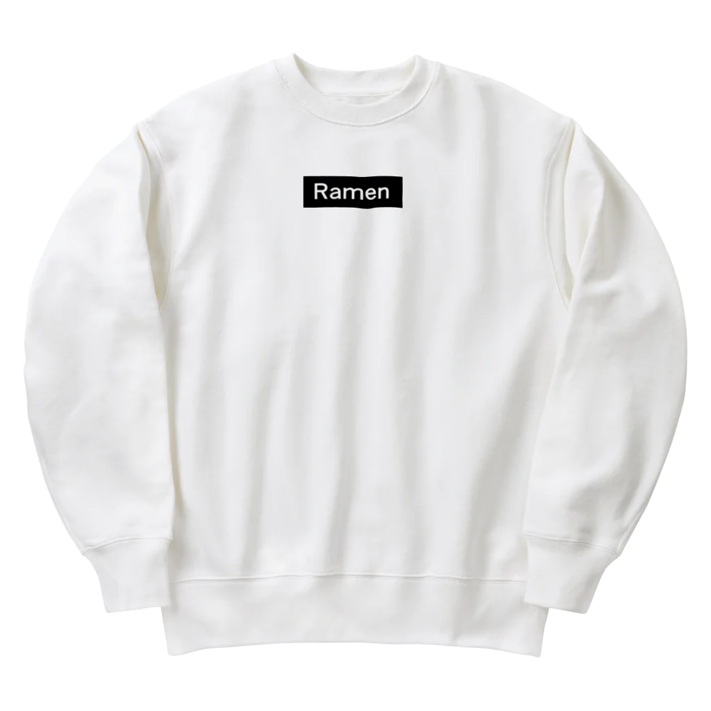 らーめん_ラーメン🍜のRAMEN(ボックスロゴ・黒) 　らーめん_ラーメン🍜 Heavyweight Crew Neck Sweatshirt