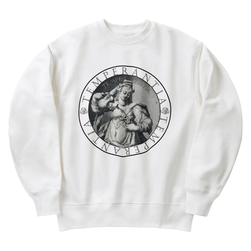 PALA's SHOP　cool、シュール、古風、和風、のTEMPERANTIA.（不変） Heavyweight Crew Neck Sweatshirt