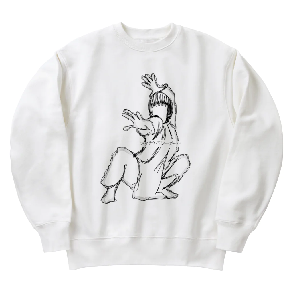 shop・テケテケのパワーガール Heavyweight Crew Neck Sweatshirt