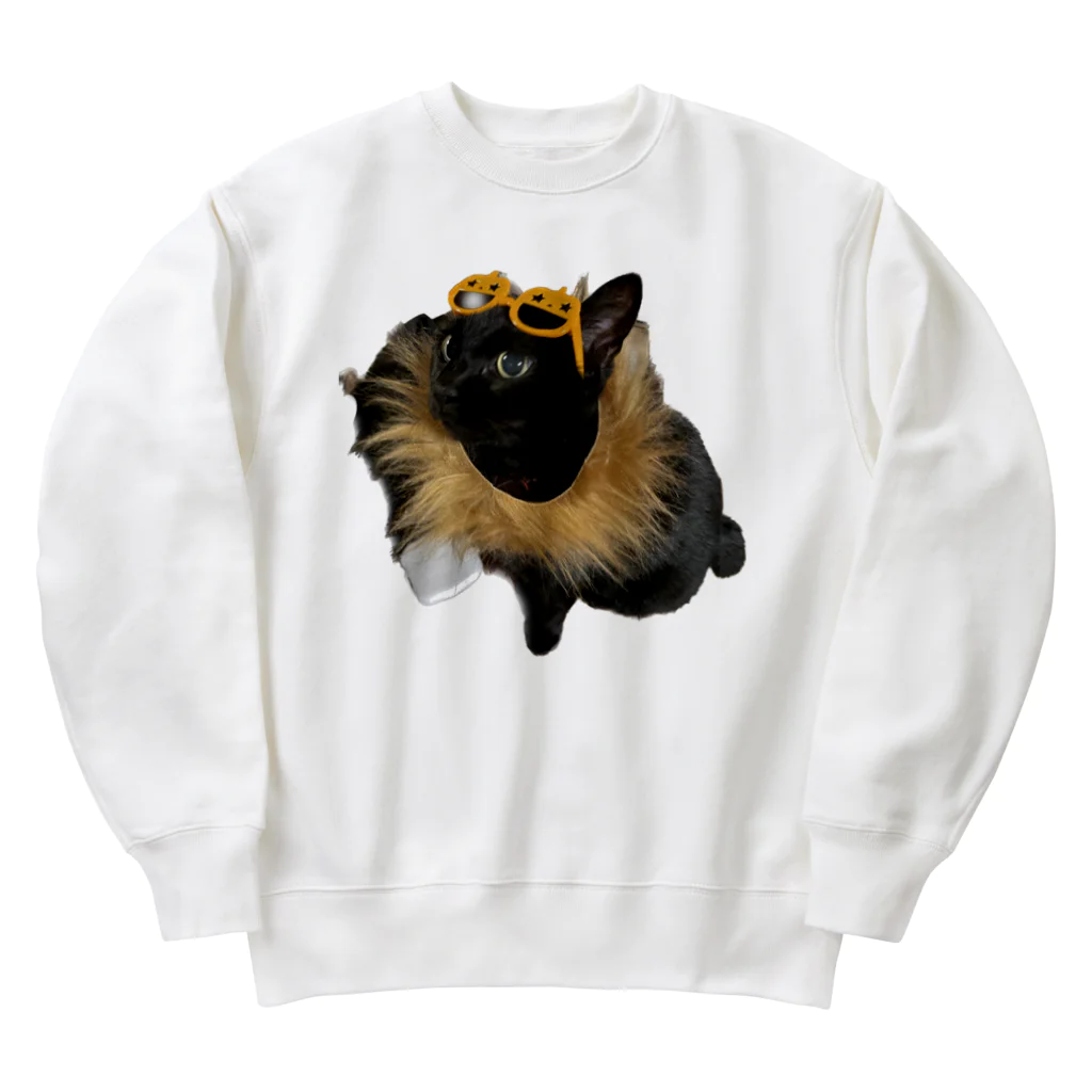 いくママ 猫との毎日のパリピイクラ Heavyweight Crew Neck Sweatshirt