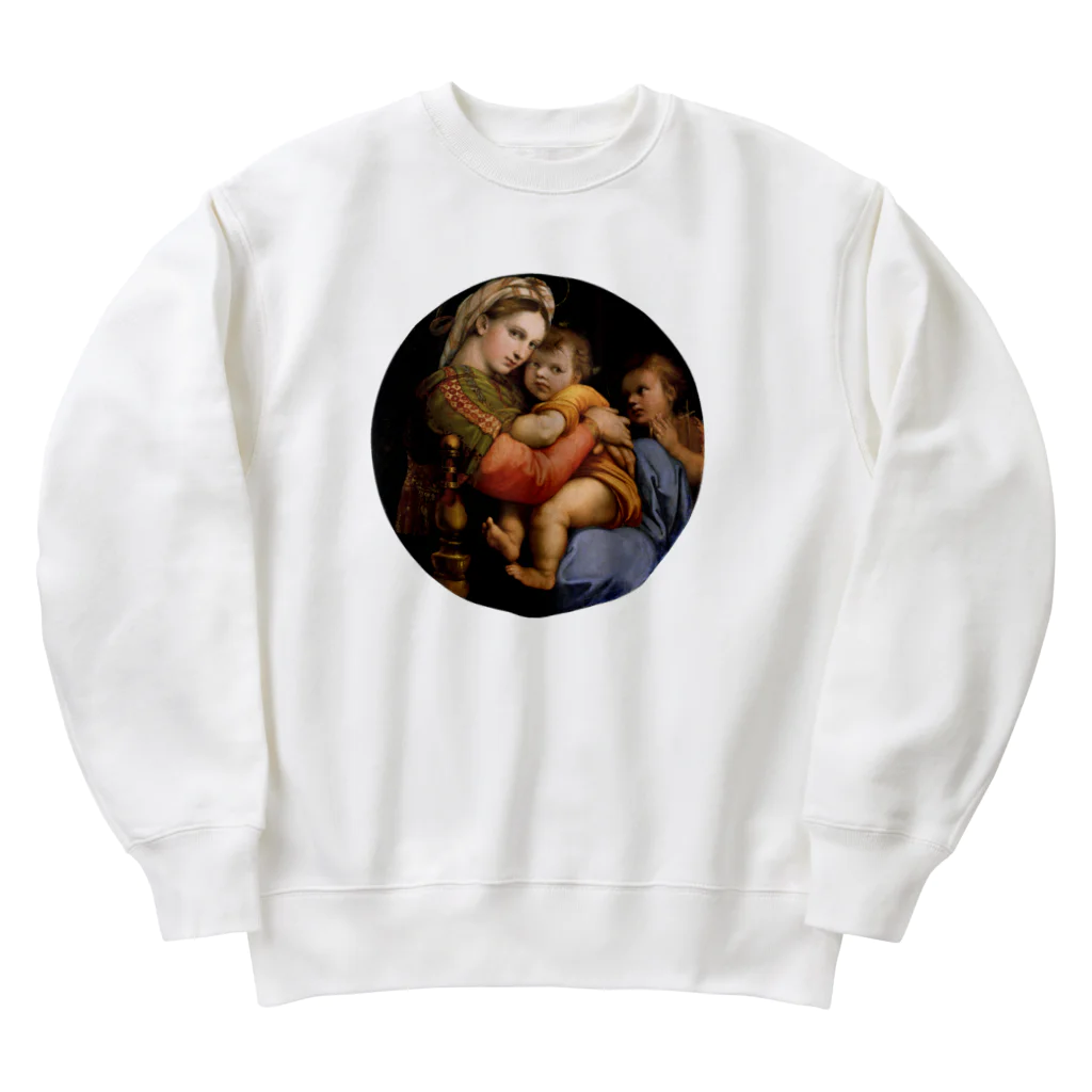 世界美術商店の小椅子の聖母 / Madonna della seggiola Heavyweight Crew Neck Sweatshirt