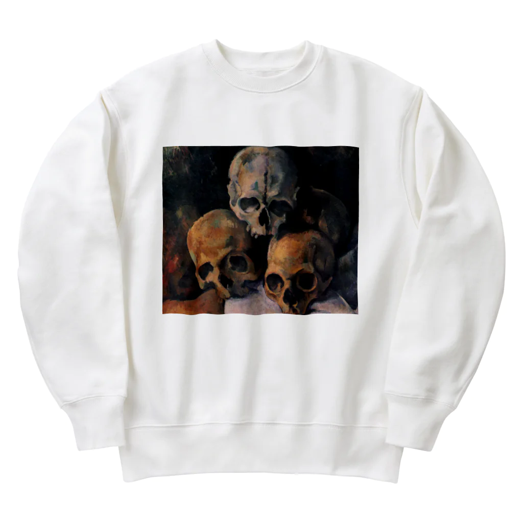 世界美術商店の積み重ねた骸骨 / Pyramid of Skulls Heavyweight Crew Neck Sweatshirt