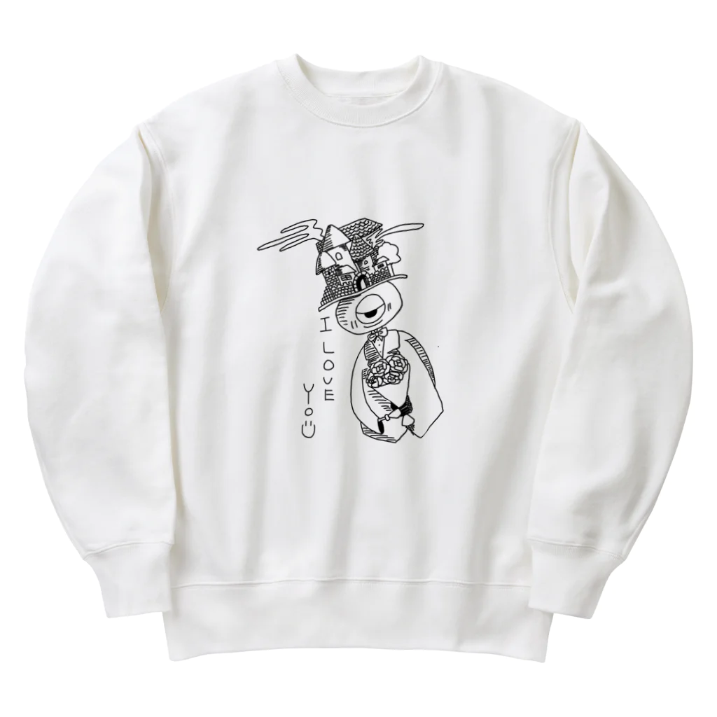 あき缶のふしぎなひと Heavyweight Crew Neck Sweatshirt