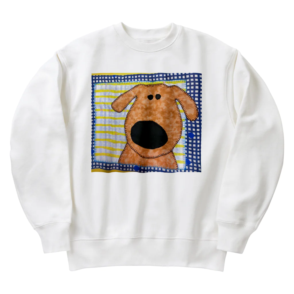 くろだまやさんのイエローラブラドールレトリバーどんたん Heavyweight Crew Neck Sweatshirt