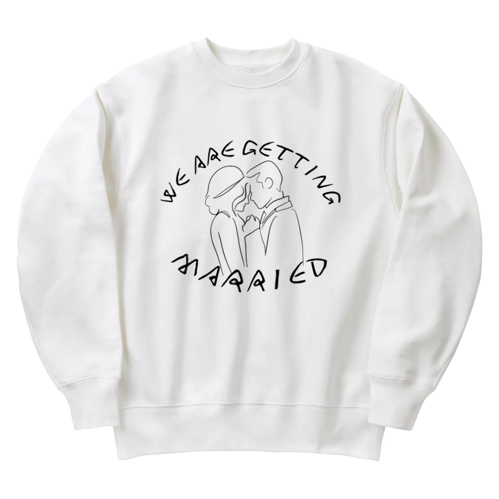 jsprintstudioの私たち結婚します Heavyweight Crew Neck Sweatshirt