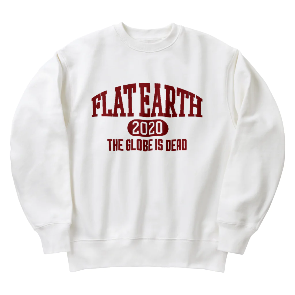 Mappila SHOPのカレッジ風［ネバダカラー］　フラットアース　FLATEARTH Heavyweight Crew Neck Sweatshirt