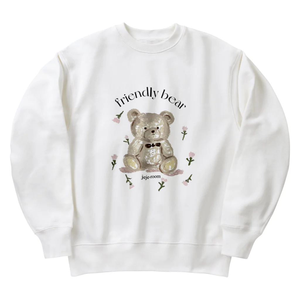 jeje-roomのfriendly bear Heavyweight Crew Neck Sweatshirt