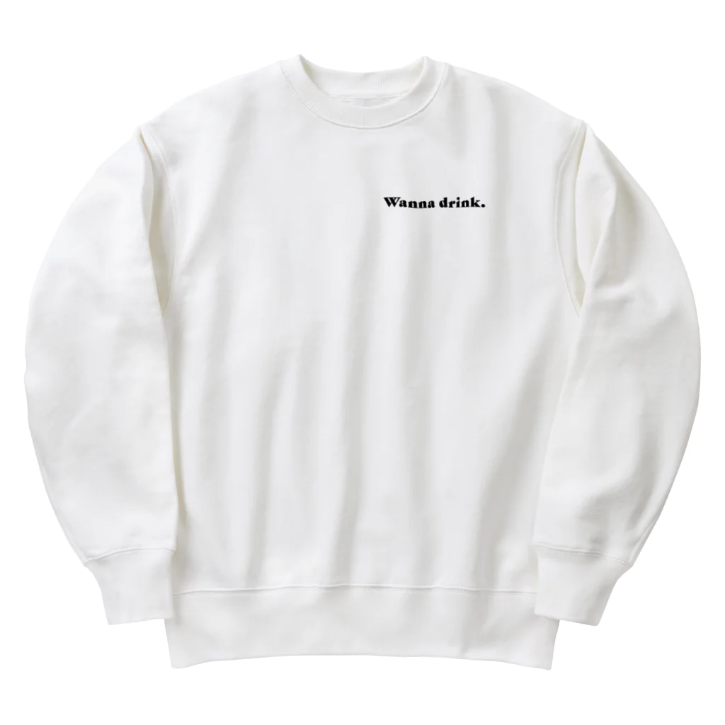 じゅんまい商店の日本酒ください（Black） Heavyweight Crew Neck Sweatshirt