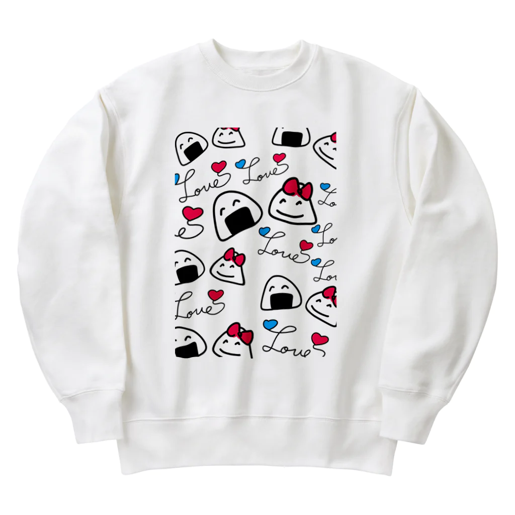 タカのおにぎりlove Heavyweight Crew Neck Sweatshirt