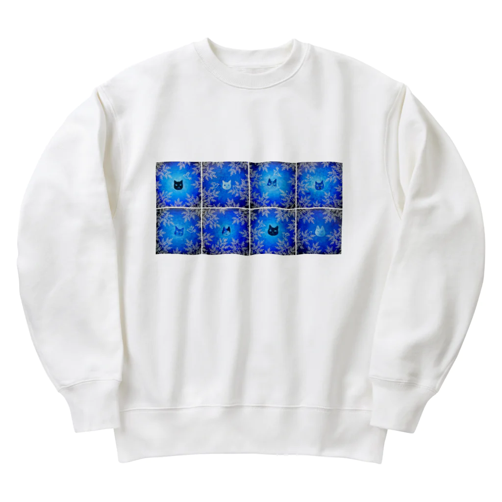 Caoli design shopの森の猫たち２ Heavyweight Crew Neck Sweatshirt