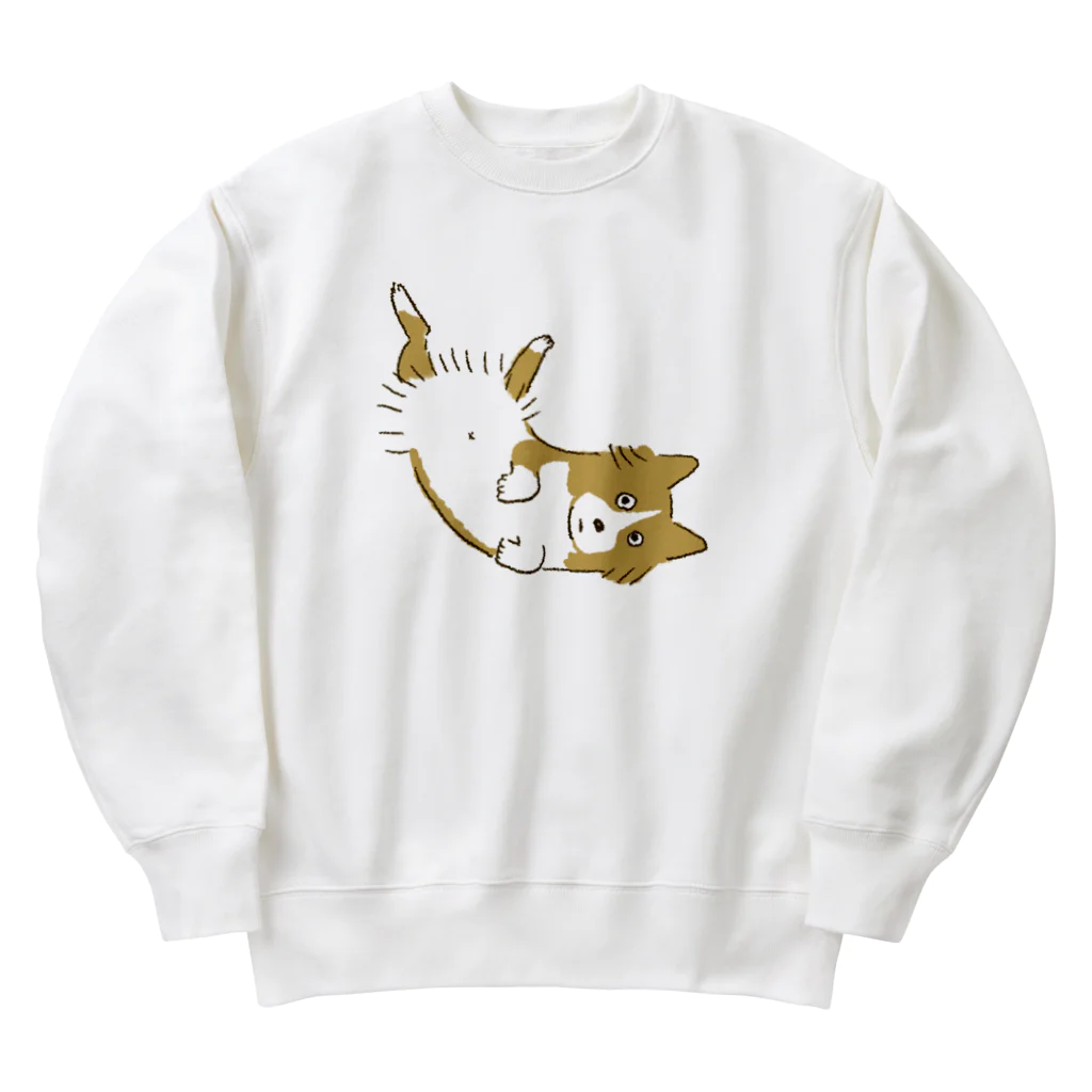 【お店】ボーダーコリーのモクのへそてんいぬ(薄茶) Heavyweight Crew Neck Sweatshirt