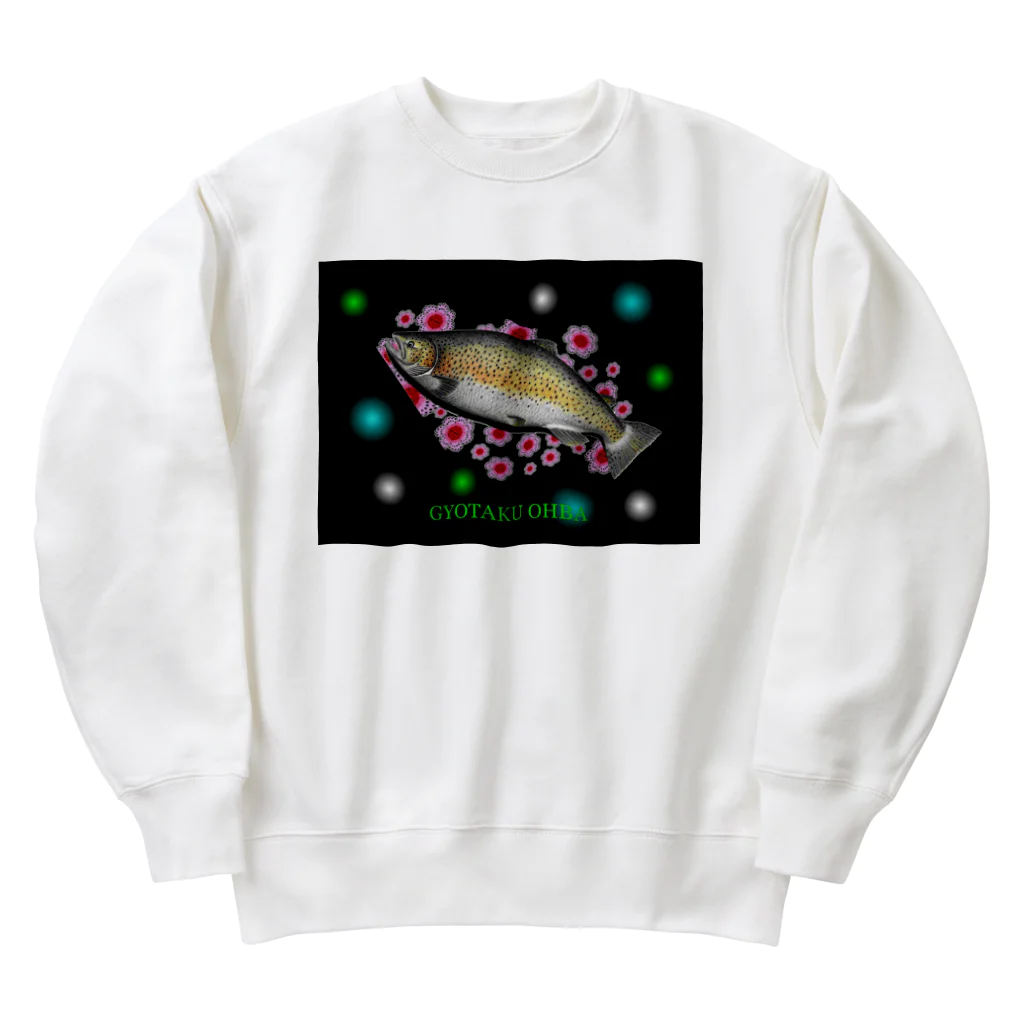 G-HERRINGのブラウントラウト　あらゆる生命たちへ感謝をささげます。 Heavyweight Crew Neck Sweatshirt