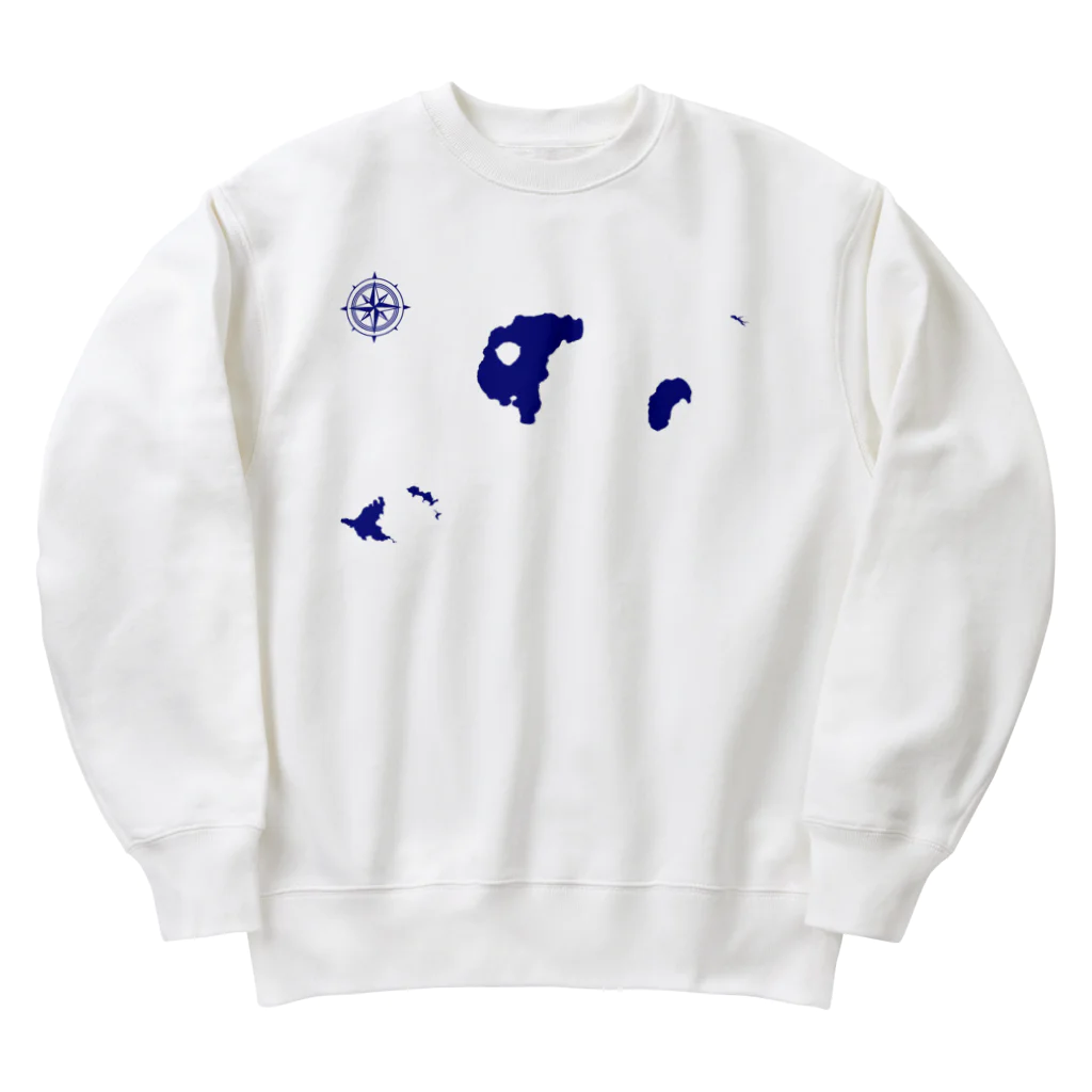 cuuyabowのアカンコマシューコクッシャロコ / Navy Heavyweight Crew Neck Sweatshirt