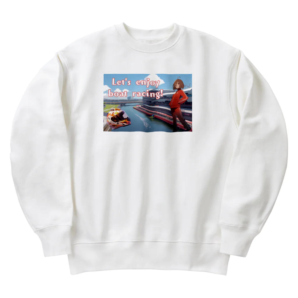 競艇デザイングッズ専門”BOATRACE SHOP”のボートレースを楽しもう Heavyweight Crew Neck Sweatshirt