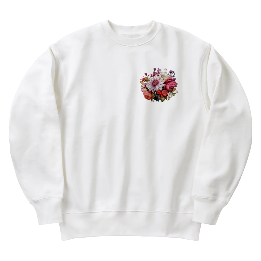 hanamaaruの花束ピンク Heavyweight Crew Neck Sweatshirt