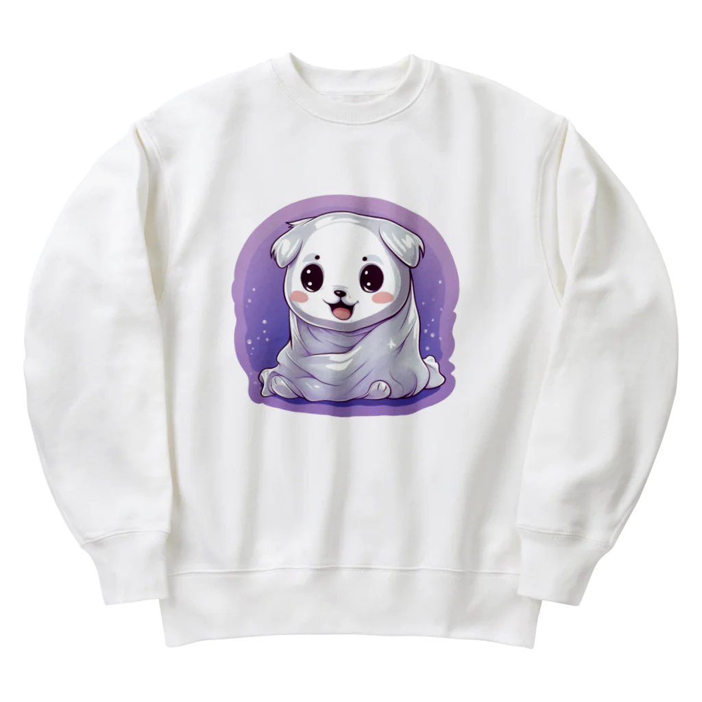 Vasetti_pressのオバケ子犬 Heavyweight Crew Neck Sweatshirt