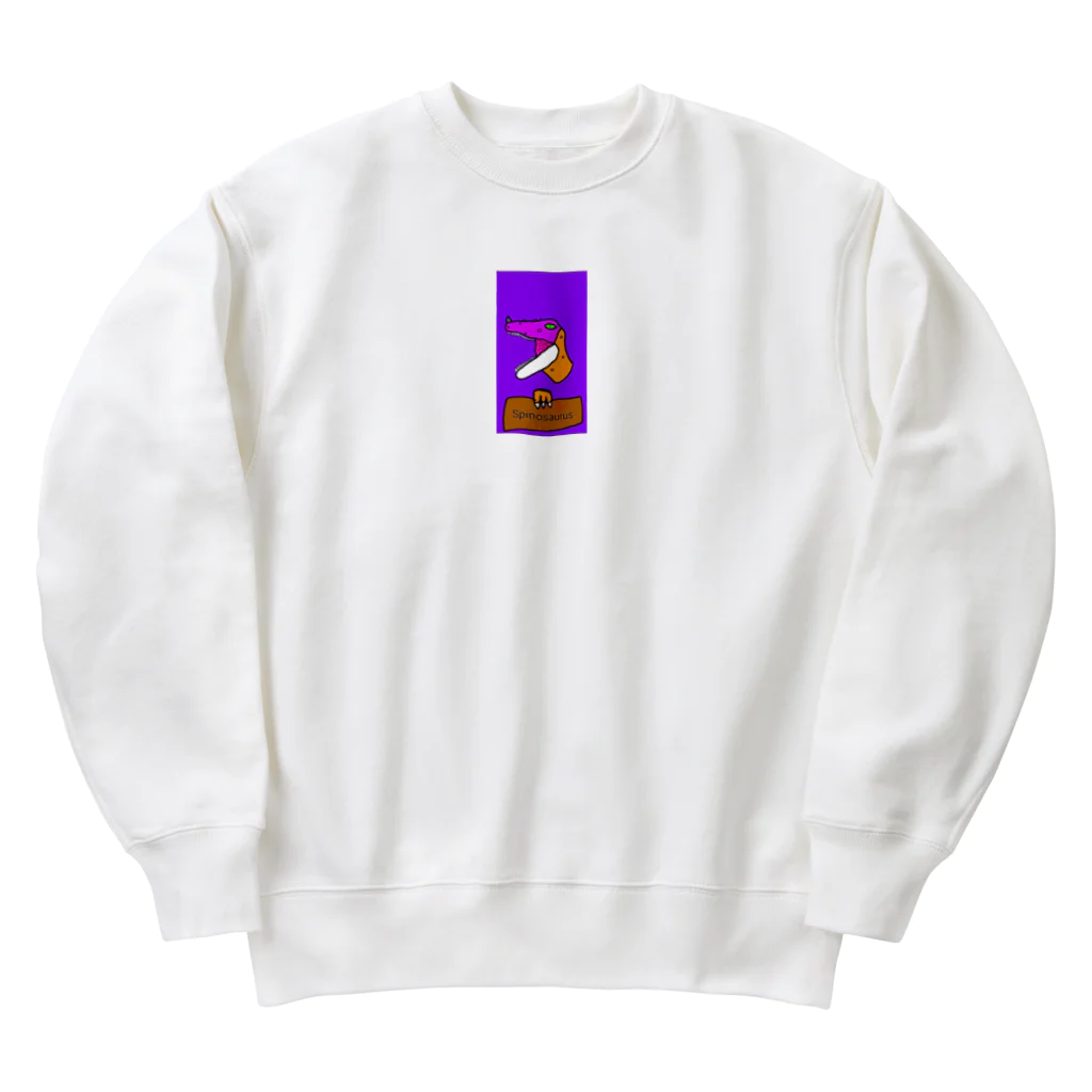 ʚ🦄ɞみつり🌈𝑆𝑂𝐷𝐴𝑆𝐻𝐼𓃗のスピノくん(恐竜) Heavyweight Crew Neck Sweatshirt