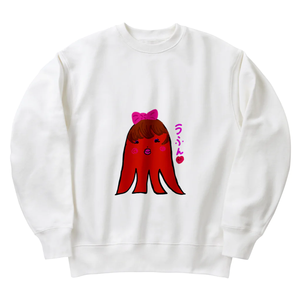 とんちゃんのお姉さんウィンちゃんとハートちゃん Heavyweight Crew Neck Sweatshirt