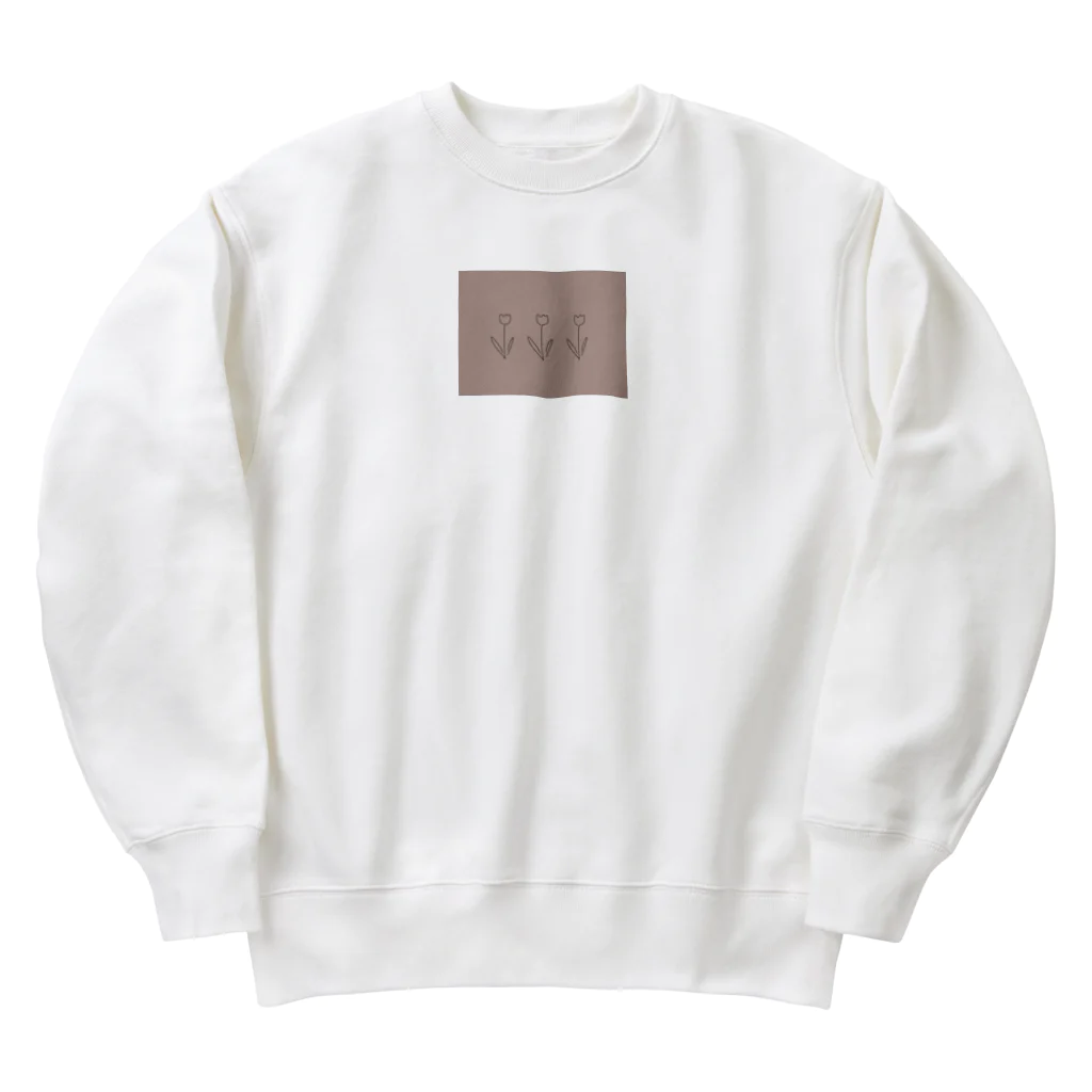 rilybiiのくすみコーラル*** Heavyweight Crew Neck Sweatshirt