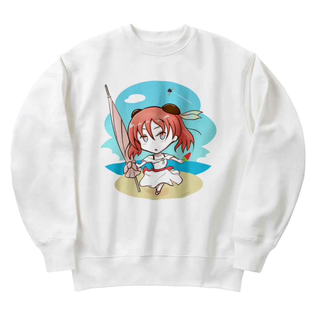 AtelierCharoiの夏の空とセミカ Heavyweight Crew Neck Sweatshirt