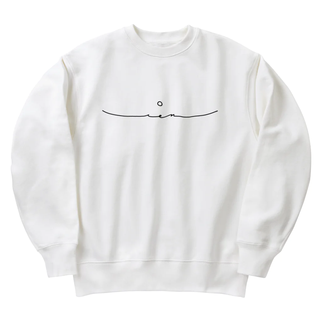 LienのLien black Heavyweight Crew Neck Sweatshirt