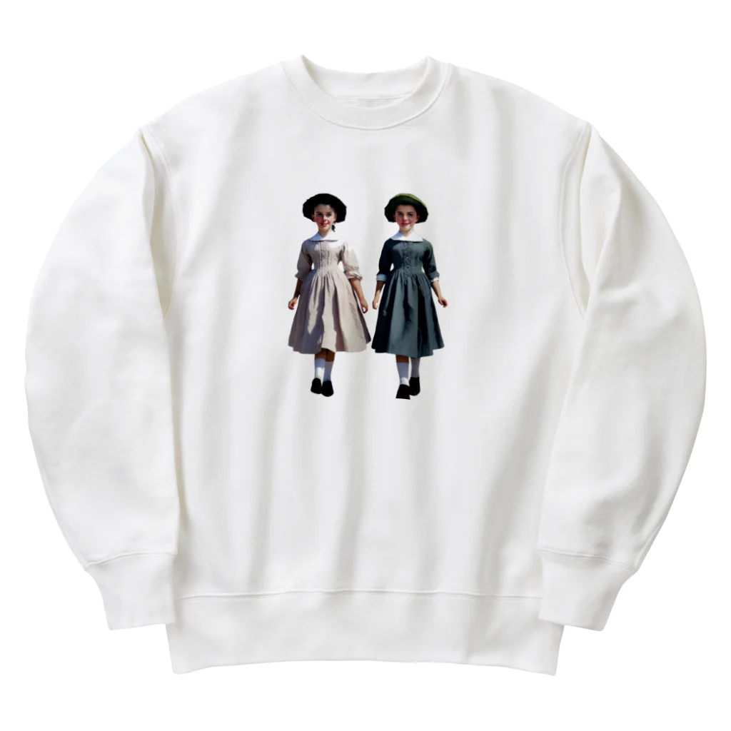 あおはるのかわいい双子ちゃん Heavyweight Crew Neck Sweatshirt