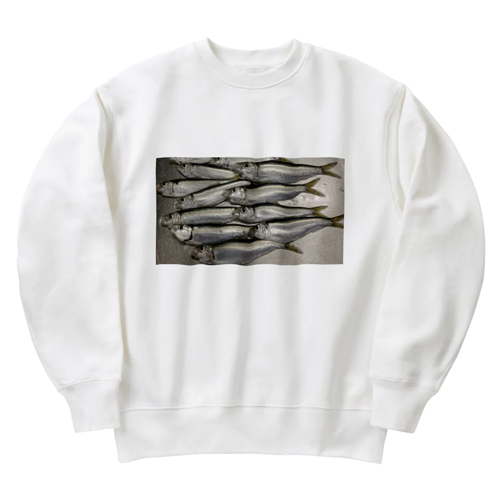 さかなっちのママカリッチ　さかな Heavyweight Crew Neck Sweatshirt