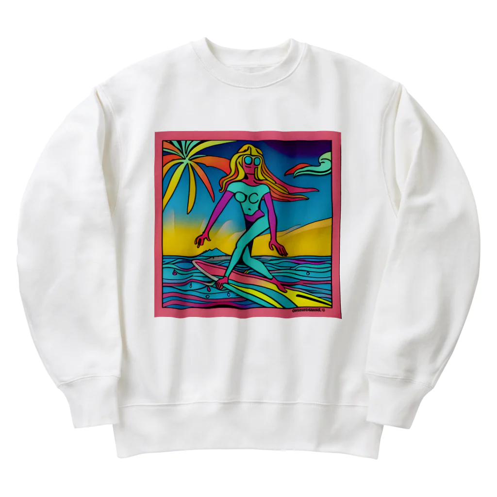 COCOSURFのサイケデリックCOCO Heavyweight Crew Neck Sweatshirt