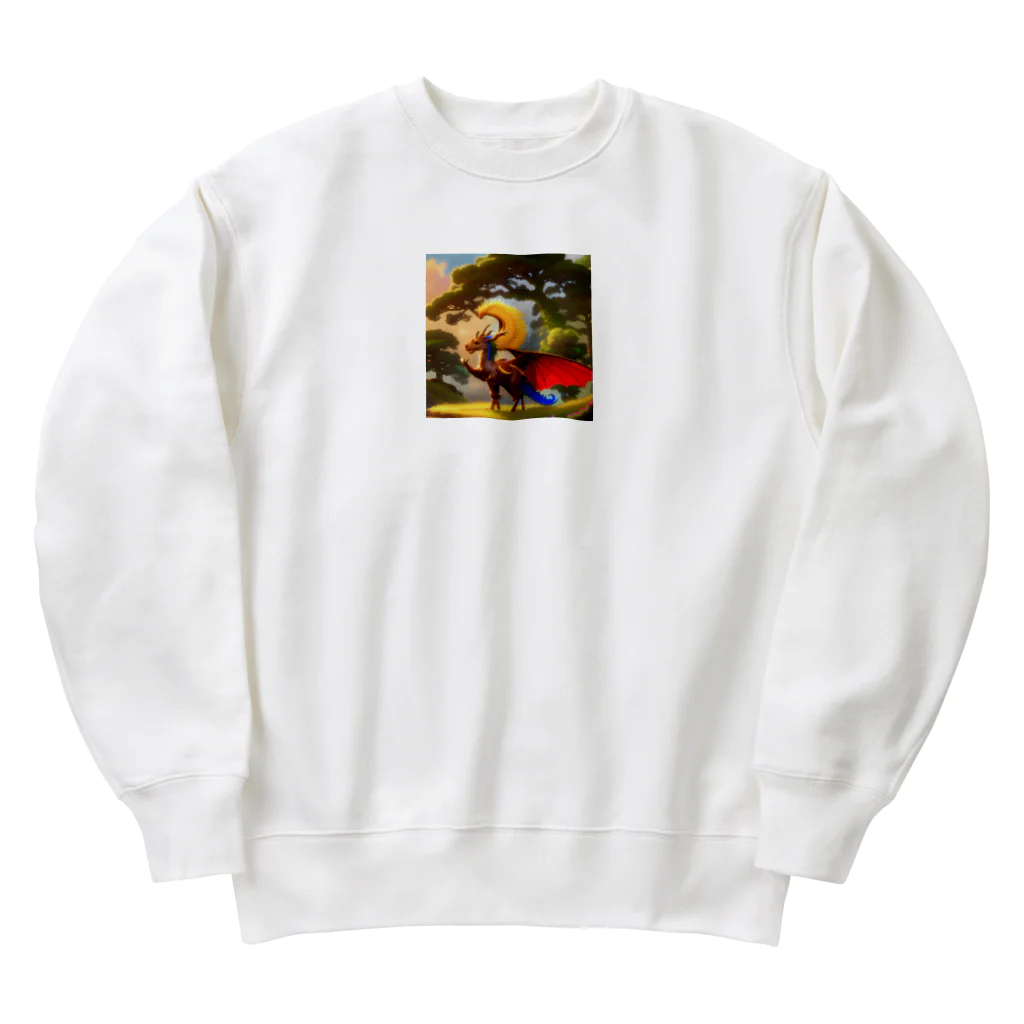 Wakuryuの八恩森の守り龍騎士団 Heavyweight Crew Neck Sweatshirt