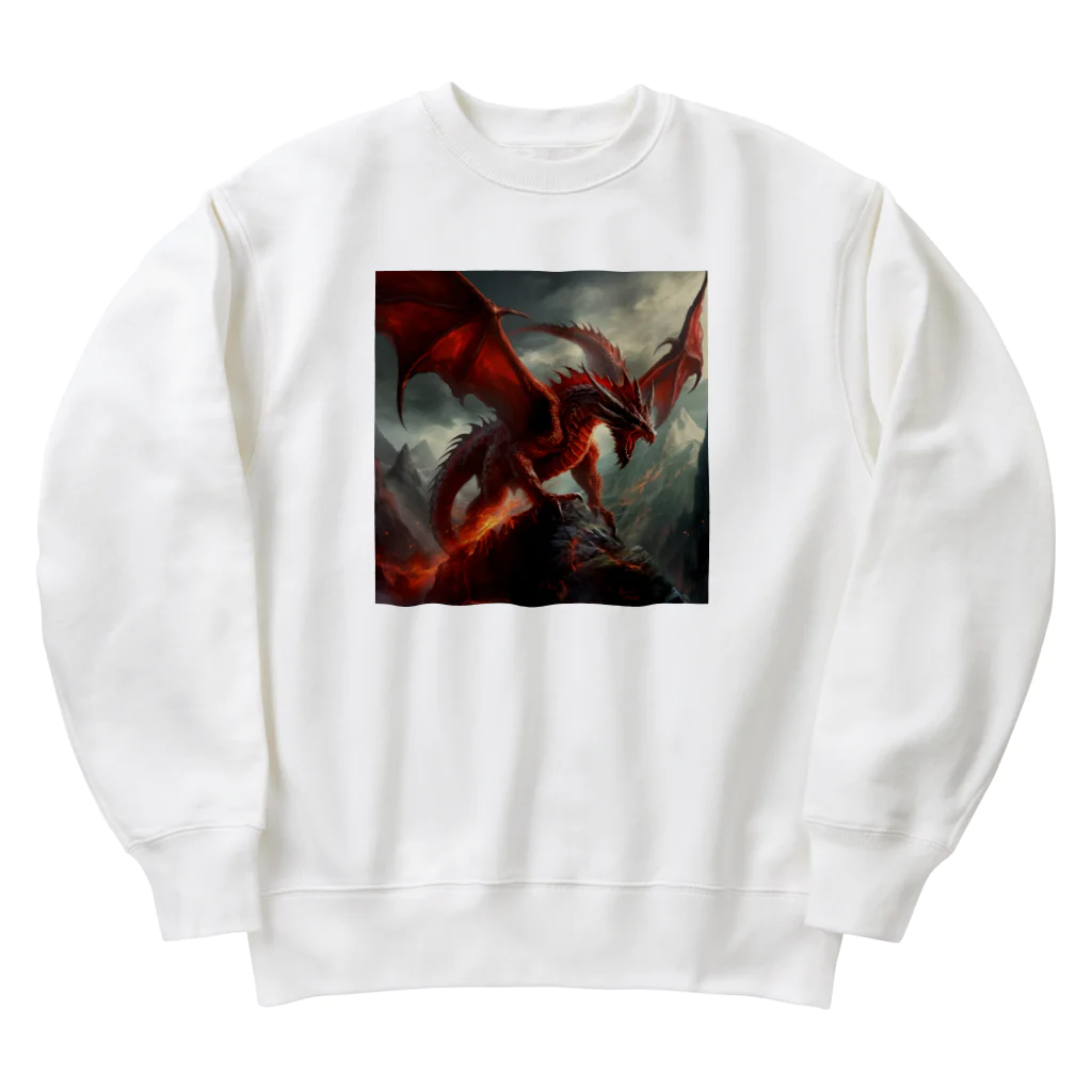 yoshi197822の古代の火竜 Heavyweight Crew Neck Sweatshirt