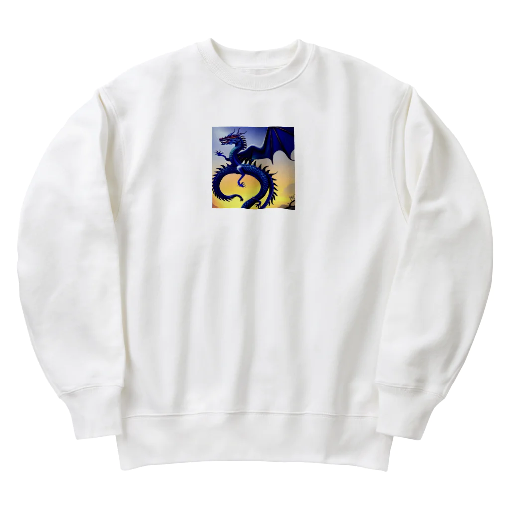 幸せアートワールドのCOOLな龍 Heavyweight Crew Neck Sweatshirt