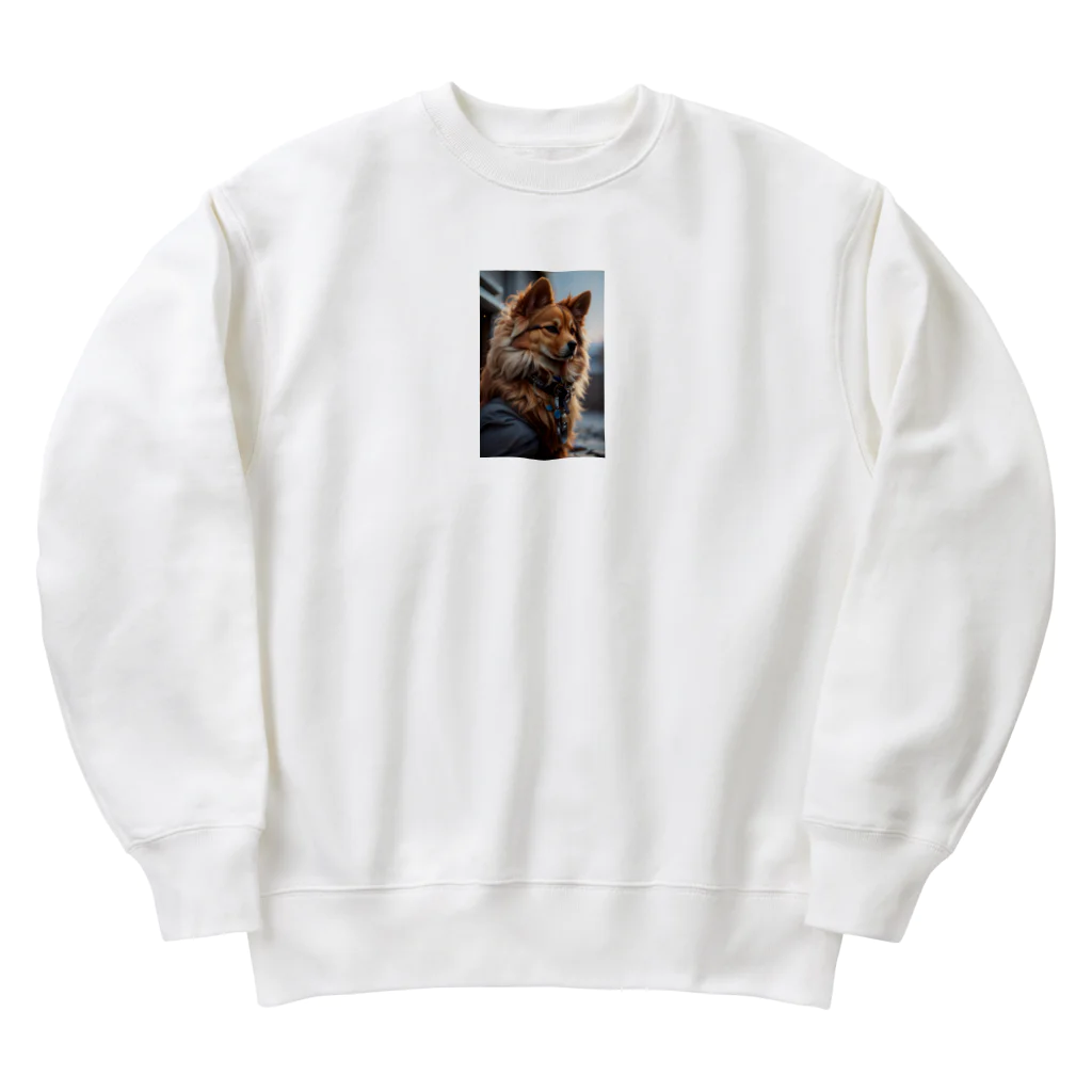 majuiceの凛々しい犬 Heavyweight Crew Neck Sweatshirt