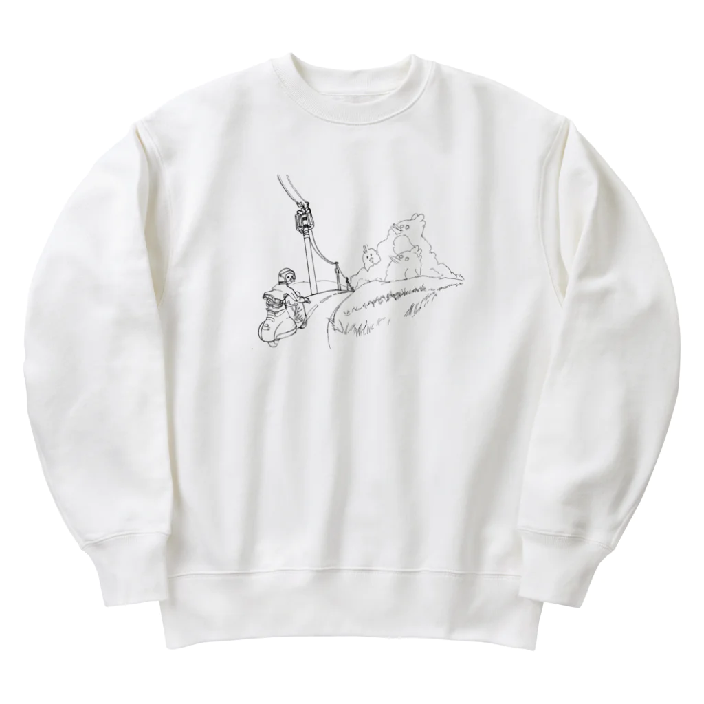 Neznayer shopのChicken doodle Heavyweight Crew Neck Sweatshirt