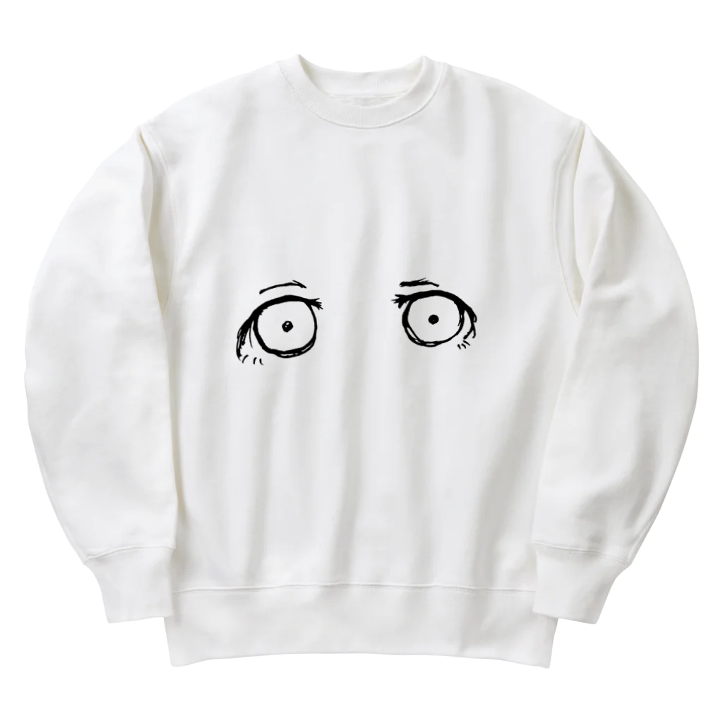 omeoの虚ろなおめめ Heavyweight Crew Neck Sweatshirt