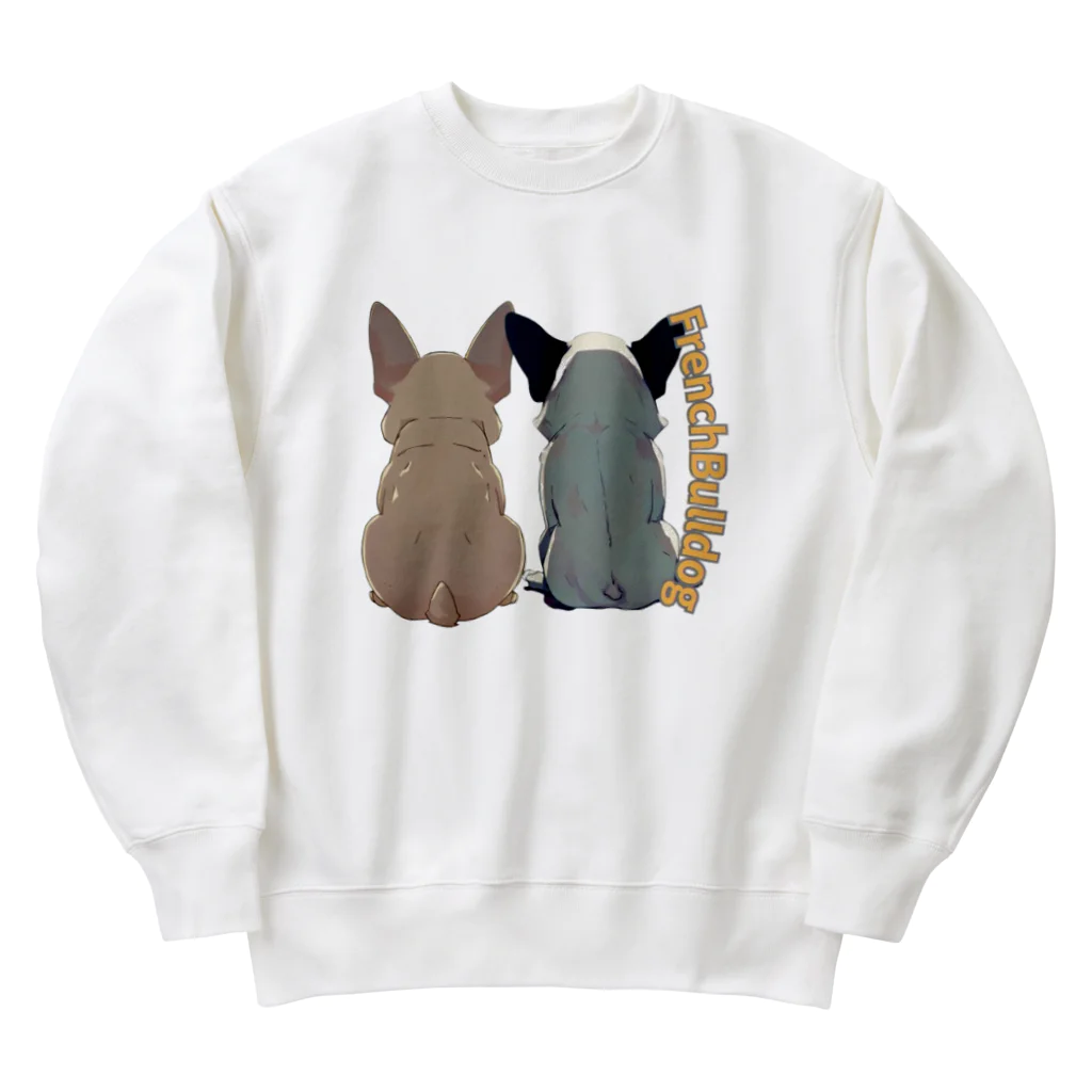 furebuhi　clubの哀愁漂うフレンチブルドッグ Heavyweight Crew Neck Sweatshirt