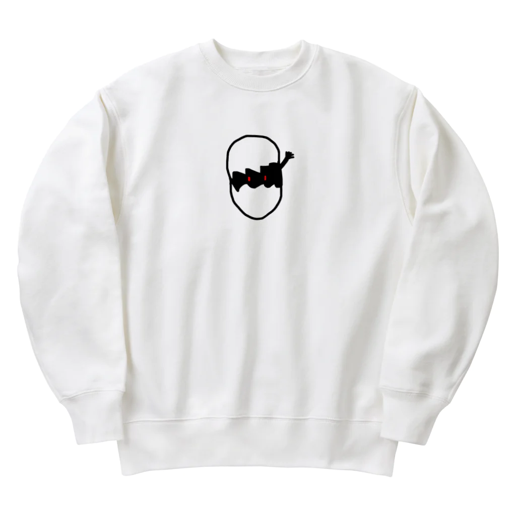 IllIの画伯たまごに住む謎の生物 Heavyweight Crew Neck Sweatshirt