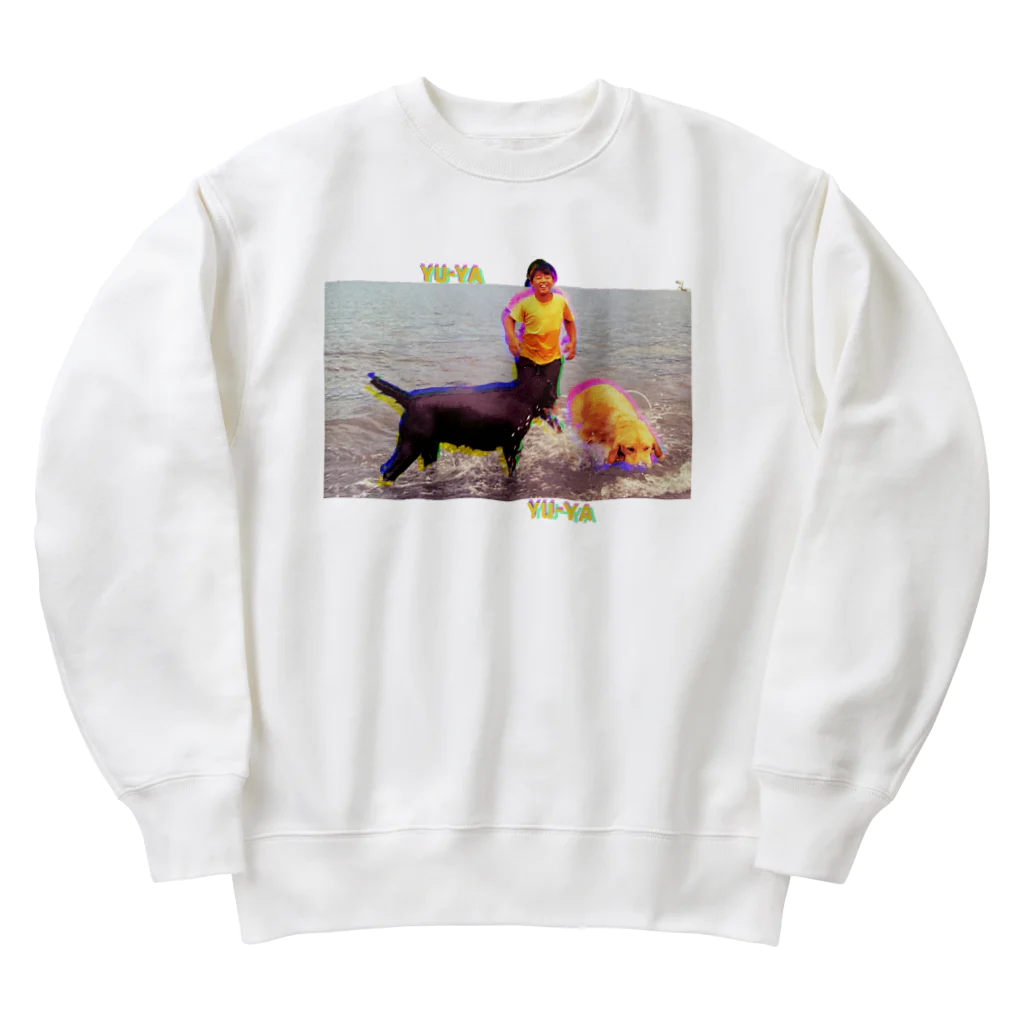 おゆらじ屋の思い出（ネオン） Heavyweight Crew Neck Sweatshirt