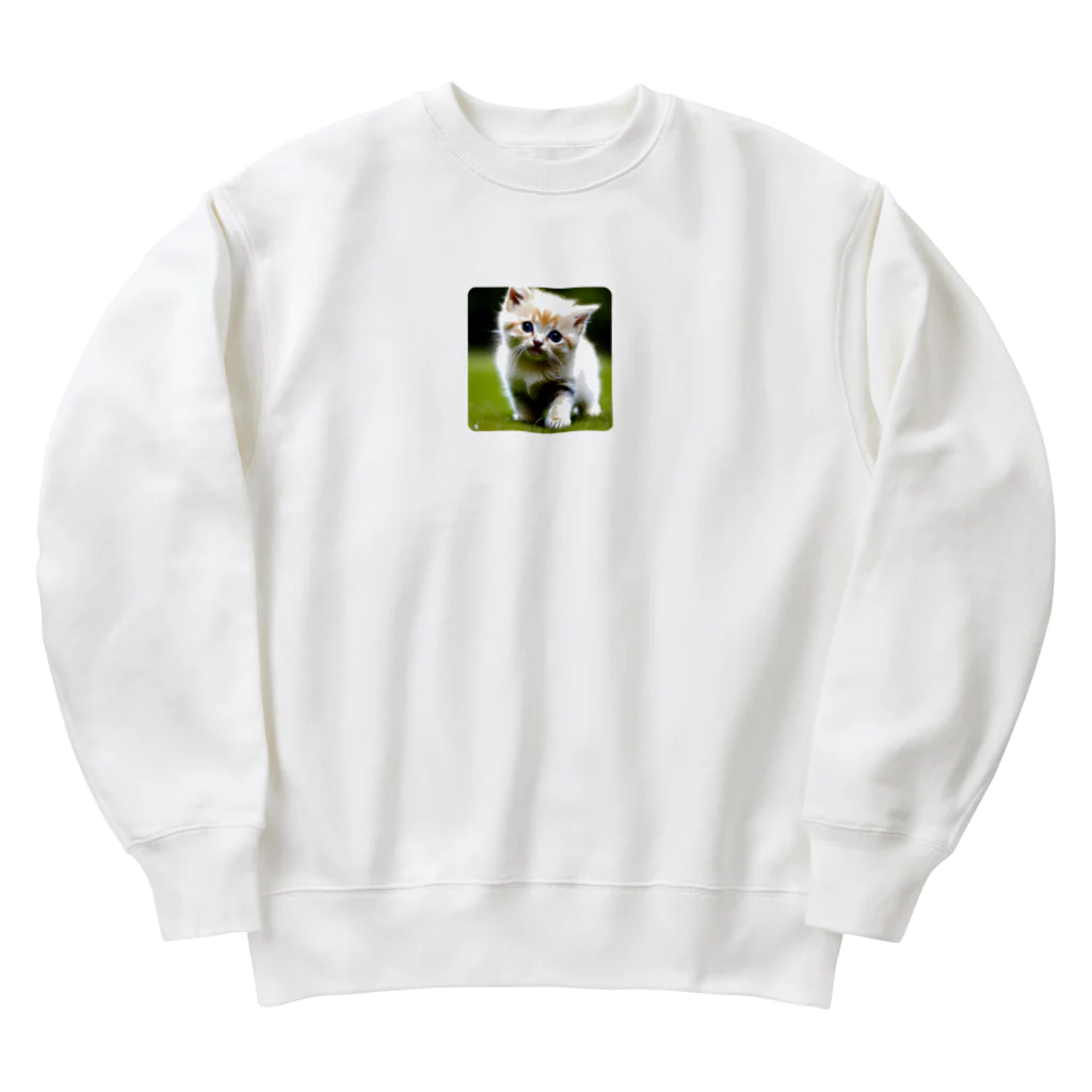 Tao  25の甘えん坊猫 Heavyweight Crew Neck Sweatshirt