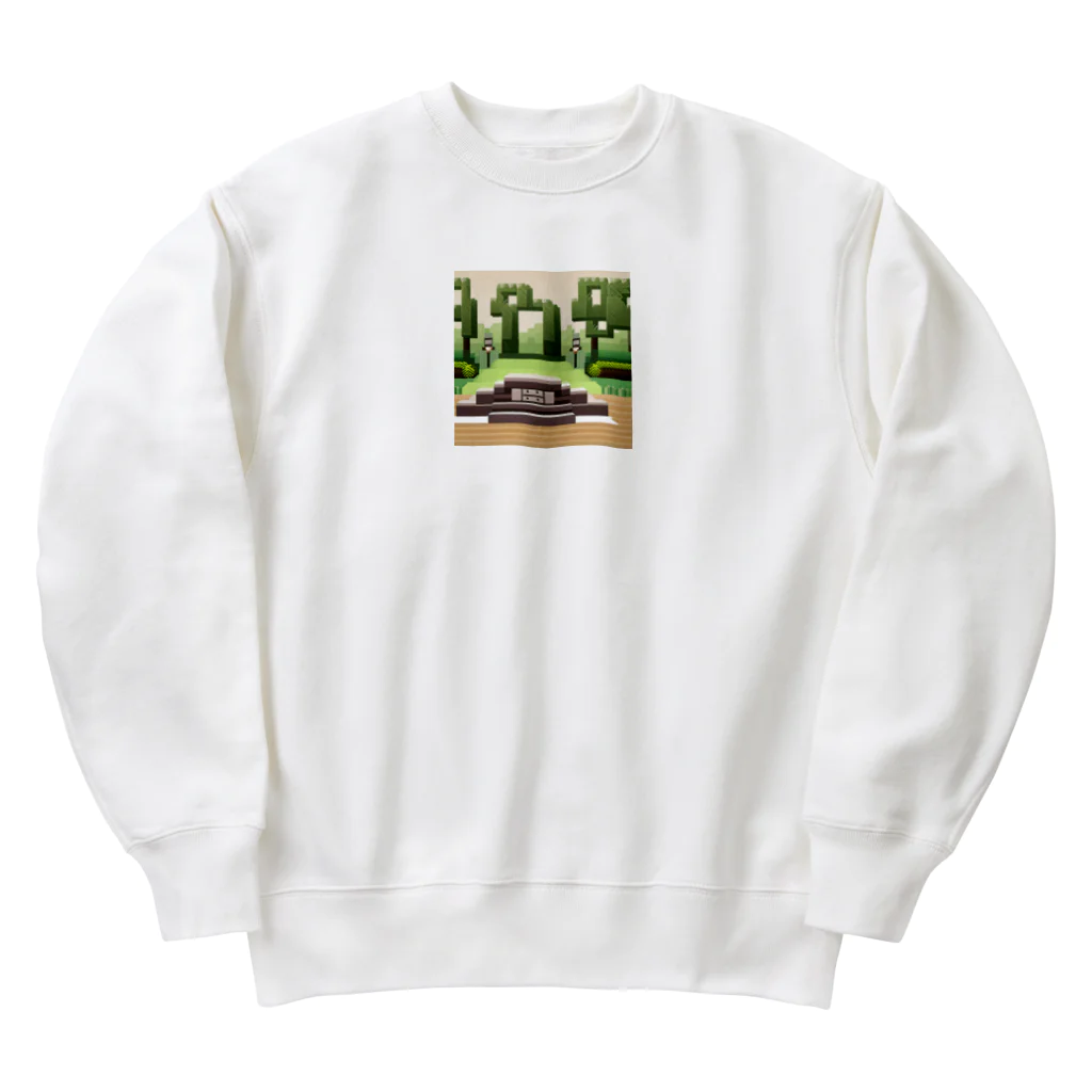 cunissaのドット絵古の祭壇 Heavyweight Crew Neck Sweatshirt