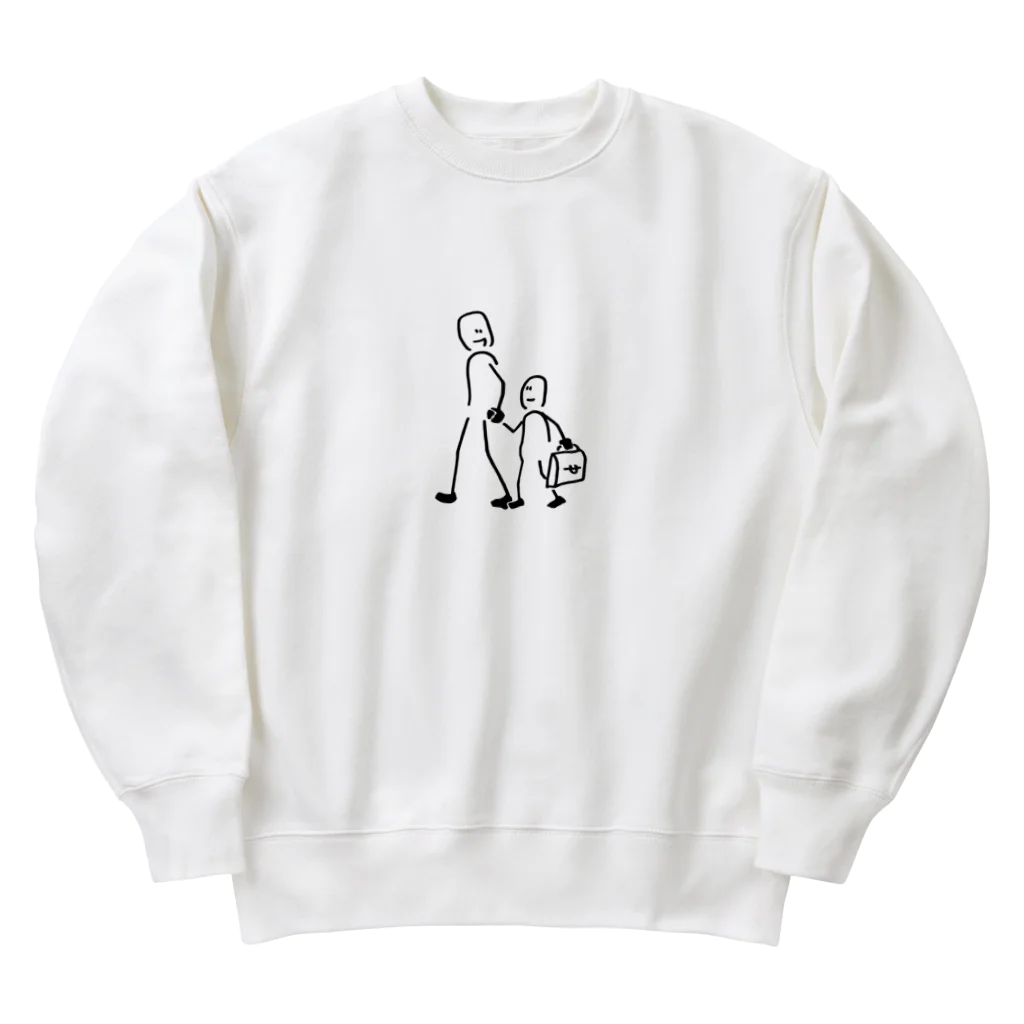 kopapaの親子手つなぎデートくん Heavyweight Crew Neck Sweatshirt