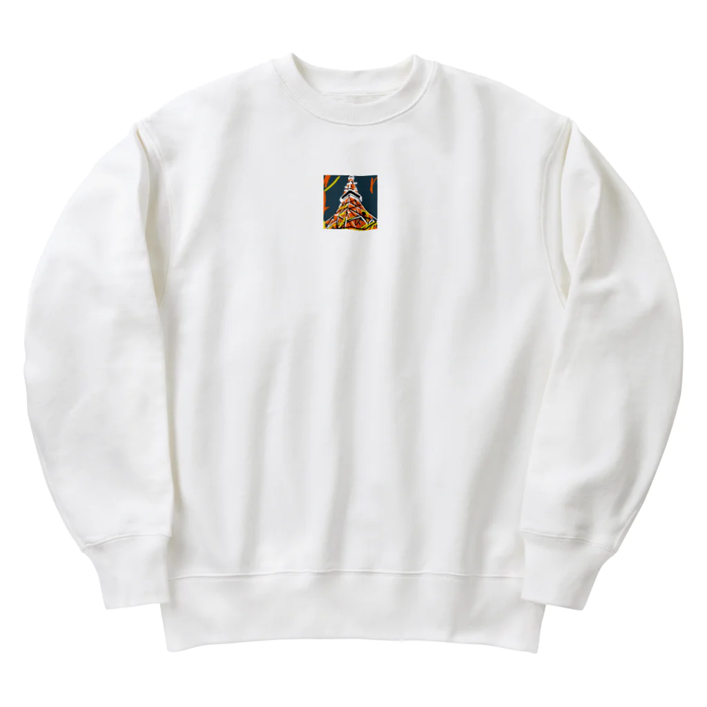 bluelotus0414の東京タワー Heavyweight Crew Neck Sweatshirt