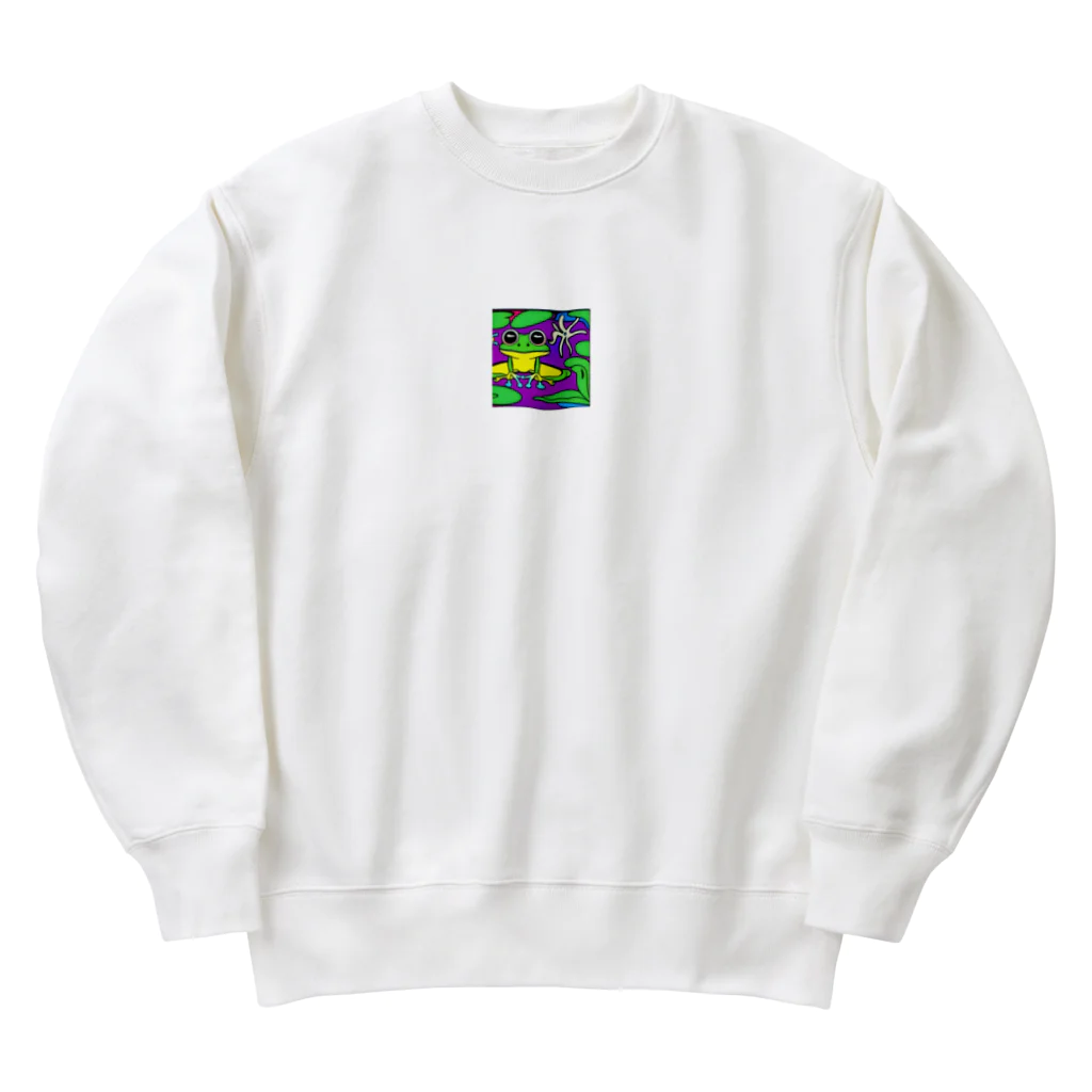 sagimoriのアマガエルのイラストグッズ Heavyweight Crew Neck Sweatshirt