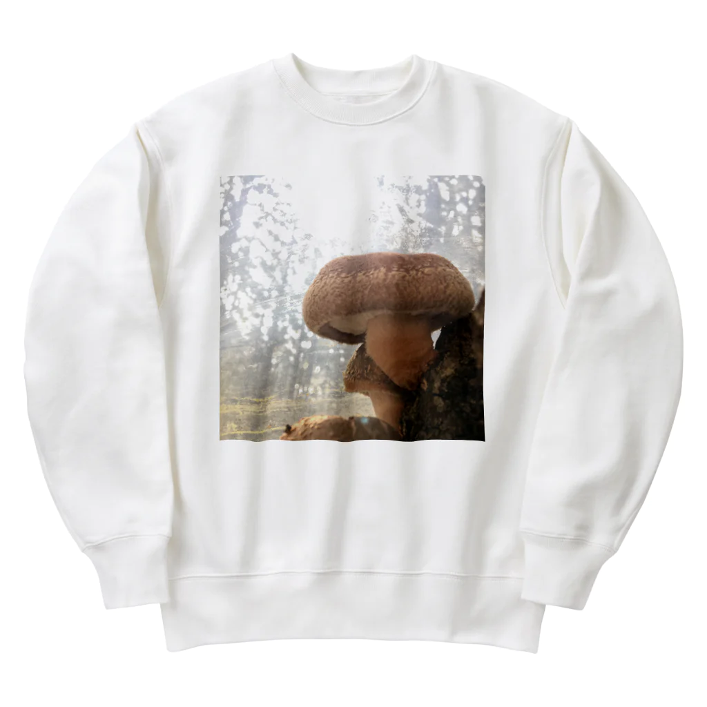 Me_Del_Fan_Gasのにくあつしいたけ Heavyweight Crew Neck Sweatshirt