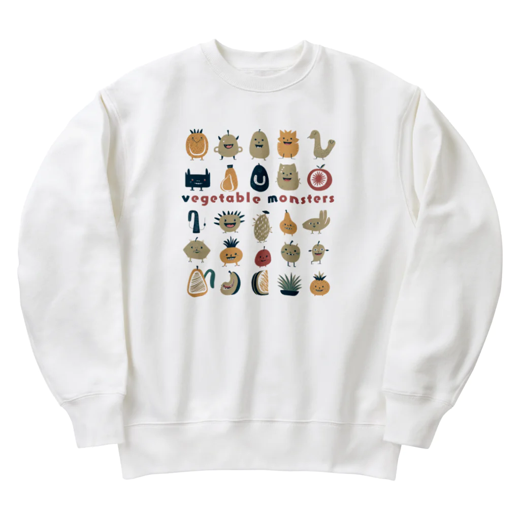 Yaya-rrの野菜の怪物たち Heavyweight Crew Neck Sweatshirt